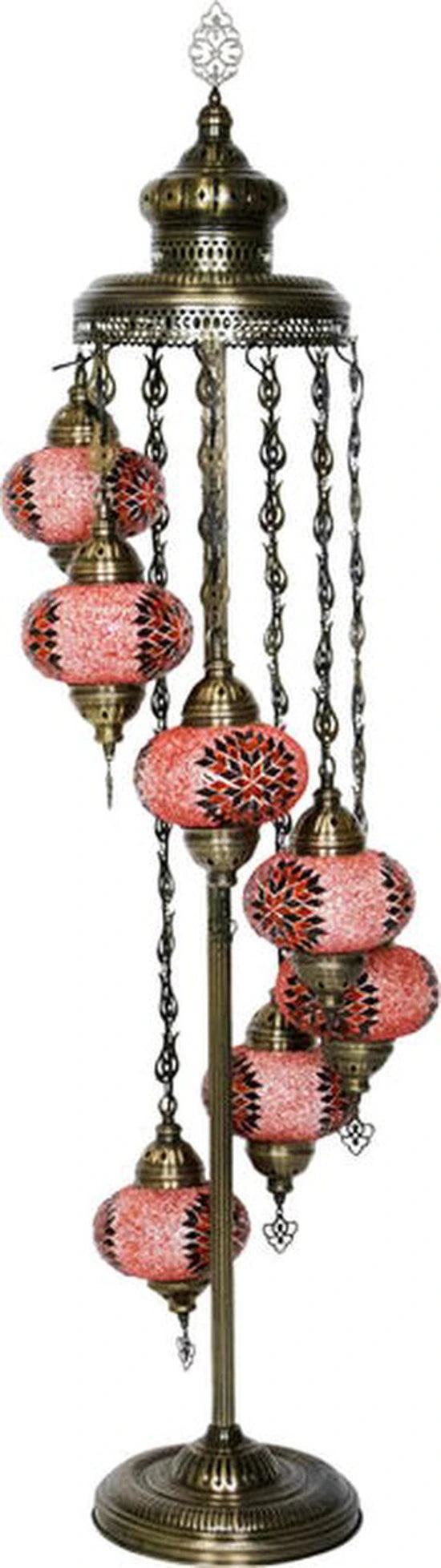 Staande Lamp Merkloos - Turkse - Rood - 7 Bollen
