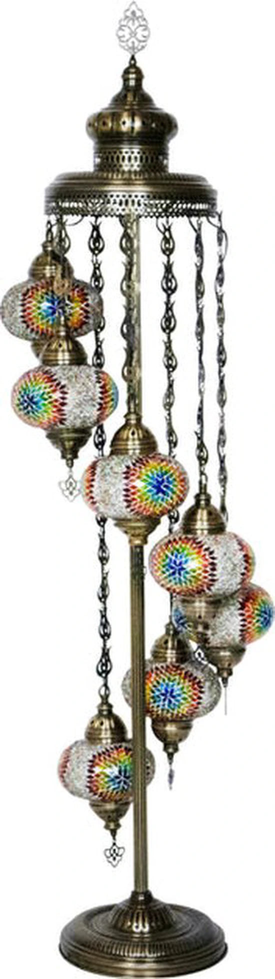 Staande Lamp Merkloos - Turkse - Multicolour - 7 Bollen