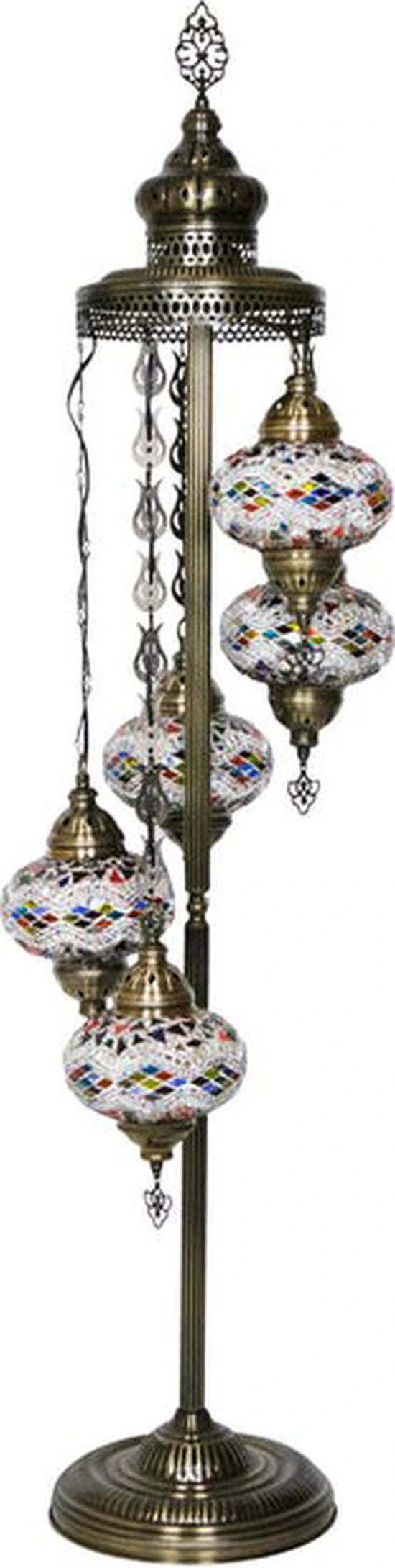 Staande Lamp Halay - Turkse - Mozaïek - 5 Bollen