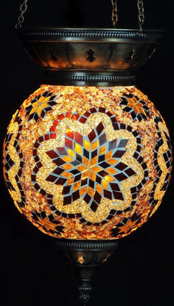 Hanglamp Merkloos - Turkse - Bruin - 25cm