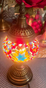 Tafellamp Halay - Turks - Mozaïek - Multicolor