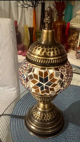 Tafellamp Halay - Turks - Mozaïek - Multicolor