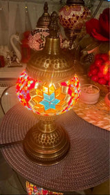 Tafellamp Halay - Turks - Mozaïek - Multicolor