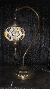 Tafellamp Halay - Turkse - Glas - Bruin - 45cm