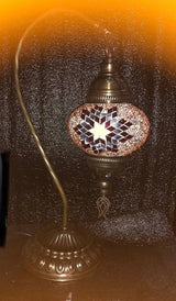 Tafellamp Halay - Turkse - Glas - Bruin - 45cm