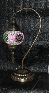 Tafellamp Halay - Turkse - Glas - Bruin - 45cm