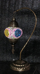 Tafellamp Halay - Turkse - Glas - Bruin - 45cm