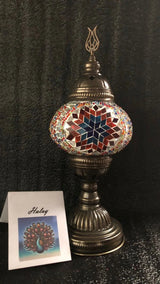 Tafellamp Halay - Turkse - Mozaïek - Goud