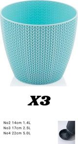 Bloempot Serinova - Blauw - 17cm