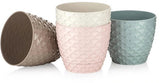 Bloempot Serinova - Set van 5 Stuks - Taupe