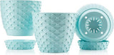 Bloempot Serinova - Set van 5 Stuks - Taupe