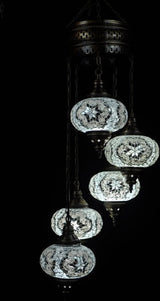Hanglamp Merkloos - Turkse - Glas - 5 Bollen