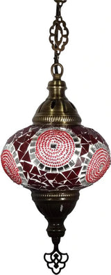 Hanglamp Merkloos - Turkse - Mozaïek - Wit - 19cm