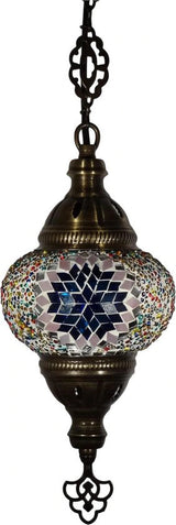 Hanglamp Merkloos - Turkse - Mozaïek - Wit - 19cm