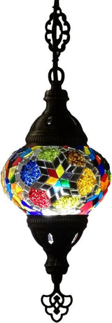 Hanglamp Merkloos - Turkse - Mozaïek - Wit - 19cm