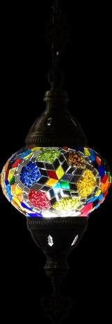Hanglamp Merkloos - Turkse - Mozaïek - Wit - 19cm