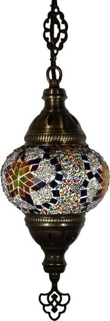Hanglamp Merkloos - Turkse - Mozaïek - Wit - 19cm