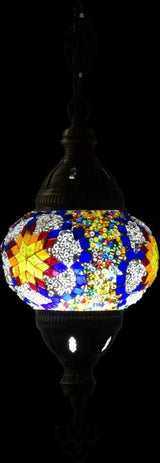 Hanglamp Merkloos - Turkse - Mozaïek - Wit - 19cm