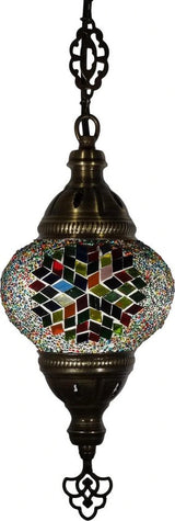 Hanglamp Merkloos - Turkse - Mozaïek - Wit - 19cm