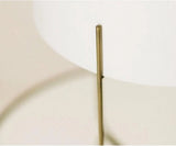 Tafellamp Andrea house - Messing Brass met Witte Lampenkap