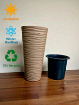 Bloempot De Max - Beige - 70cm