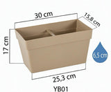Plantenbak De Max - Set van 2 Stuks - Taupe