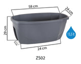 Plantenbak De Max - Taupe - 58x30x24m - 15.5L