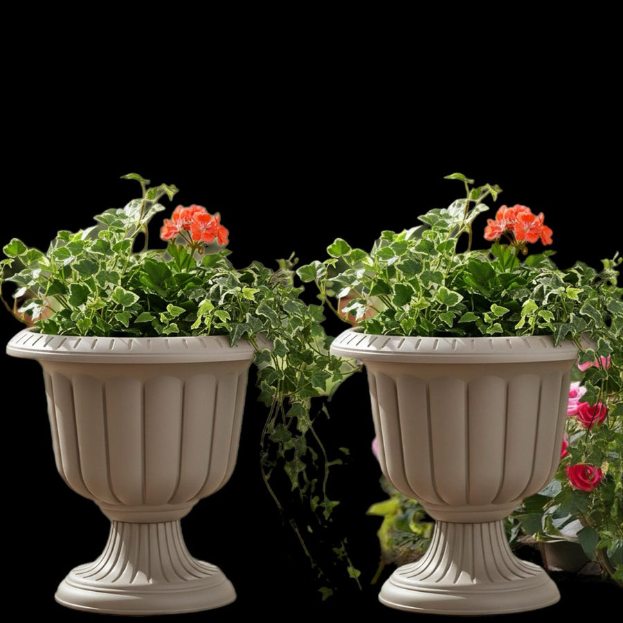 Bloempot De Max - Set van 2 Stuks - Taupe