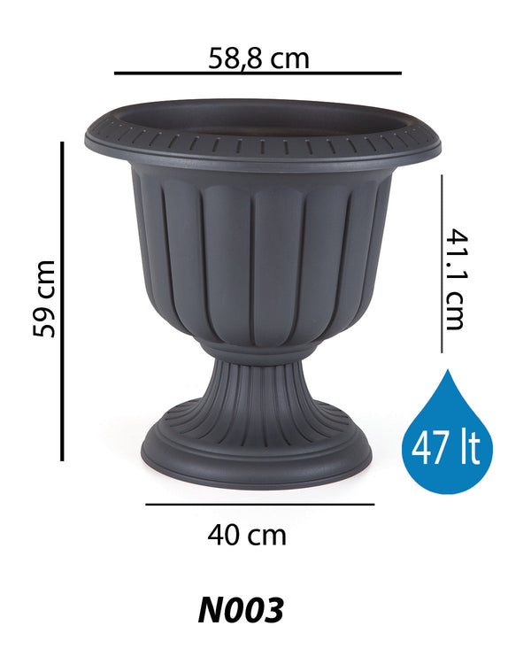 Bloempot De Max - Taupe - 60cm - 47L