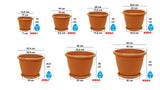 Bloempot De Max - Set van 3 Stuks - Antraciet