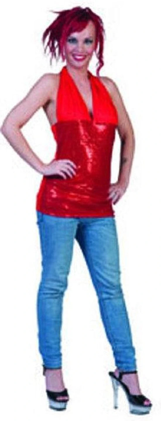 Verkleedkleding Funny Fashion - Rood - Maat m/l