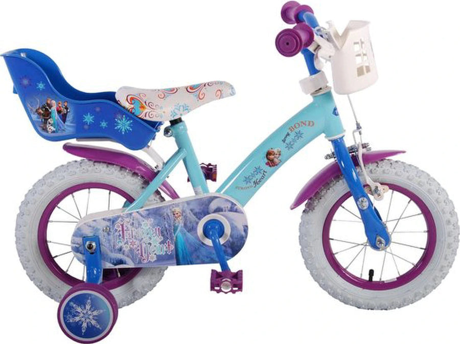 Kinderfiets Disney - Paars - 12Inch