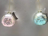 Kerstbal Christmas House - Blauw