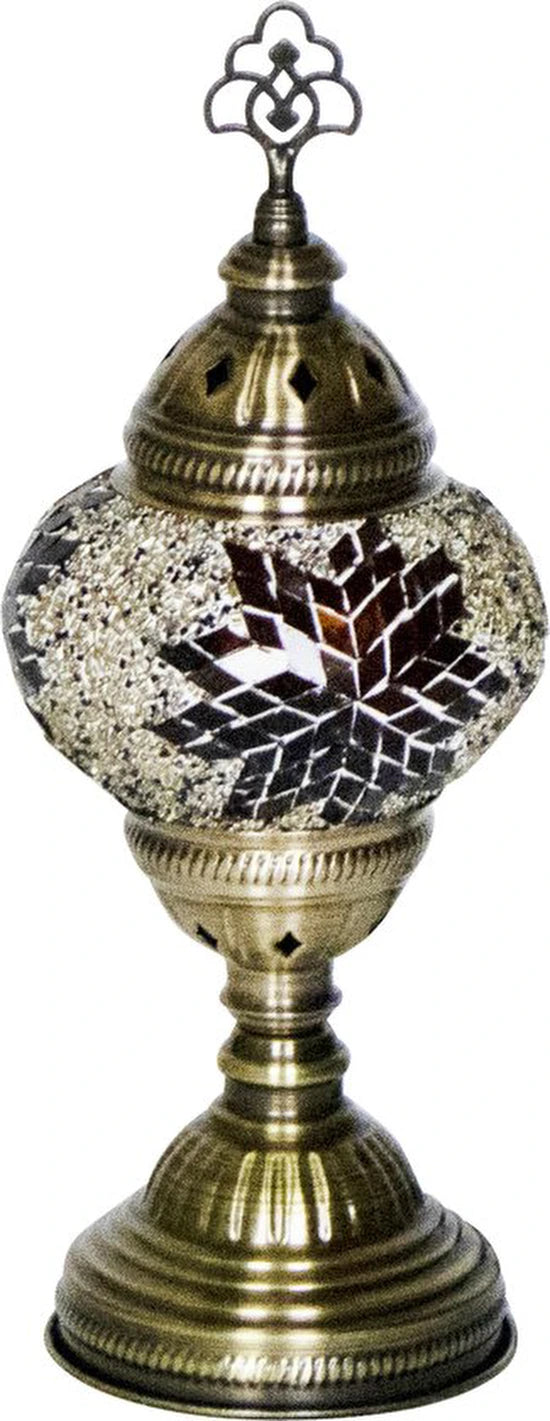 Tafellamp Sultanlights - Oosterse - Mozaiek - Bruin - 30cm