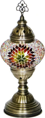 Tafellamp Halay - Oosterse - Mozaiek - Lichtblauw - 30cm