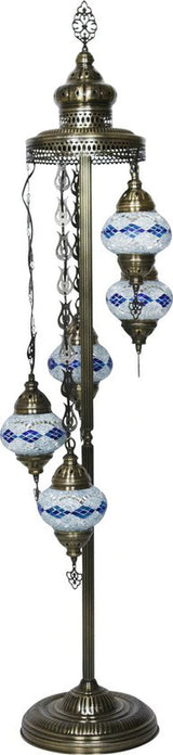 Staande Lamp Halay - Oosterse - Mozaiek - 5 Bollen - 140cm