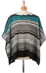 Sjaal Missoni - Turquoise - 70x70cm