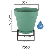 Bloempot Serinova - Rood - 76L