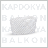 Transparante ovale Bloempot Serinova - Set van 2 Stuks - 30x17cm